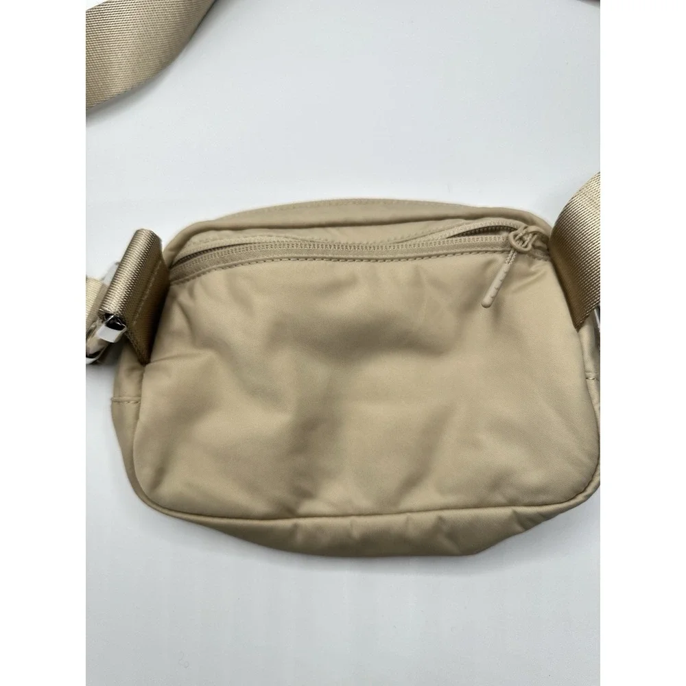 Lululemon Everywhere Belt Bag Tan Beige Oversized Logo Crossbody Waist Bag